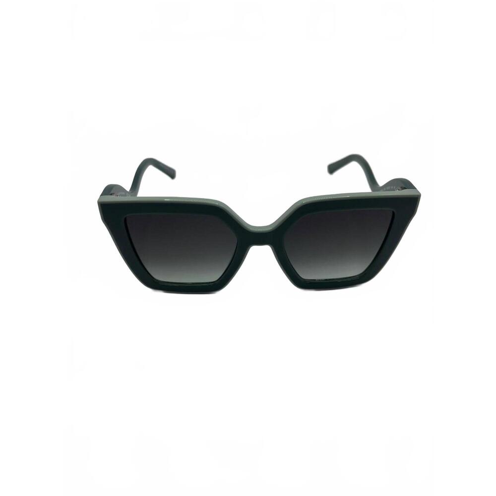NEW LONGCHAMP women's gradient irregular sunglasses in green - Picture 3 of 6